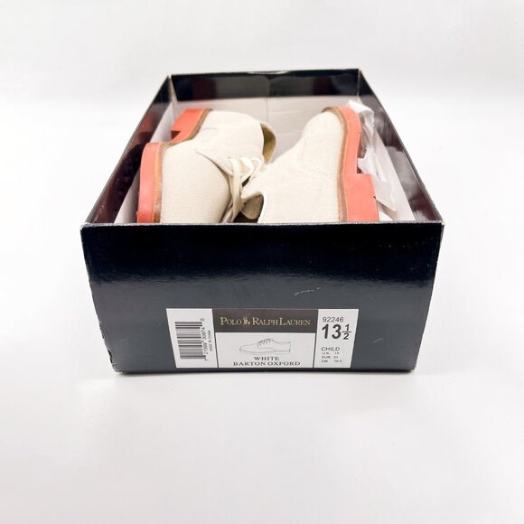 Boys brand new in box Ralph Lauren white buc shoes - Picture 8 of 9